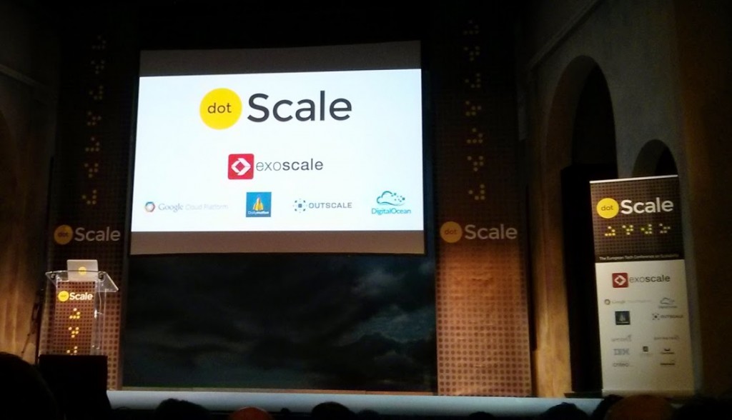 Écran d'accueil à dotScale 2014