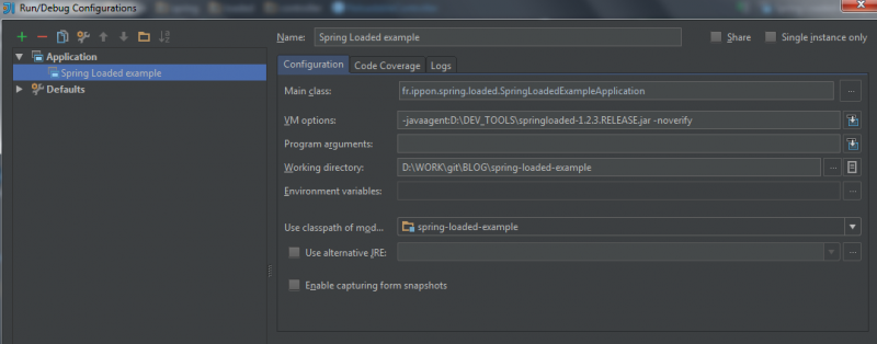 Configuration - Intellij IDEA